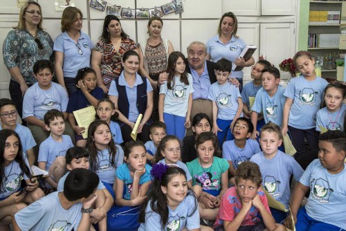 Visita do Prefeito e da Secretária da Educação 