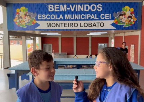 Gravação do vídeo da escola para o CMEI